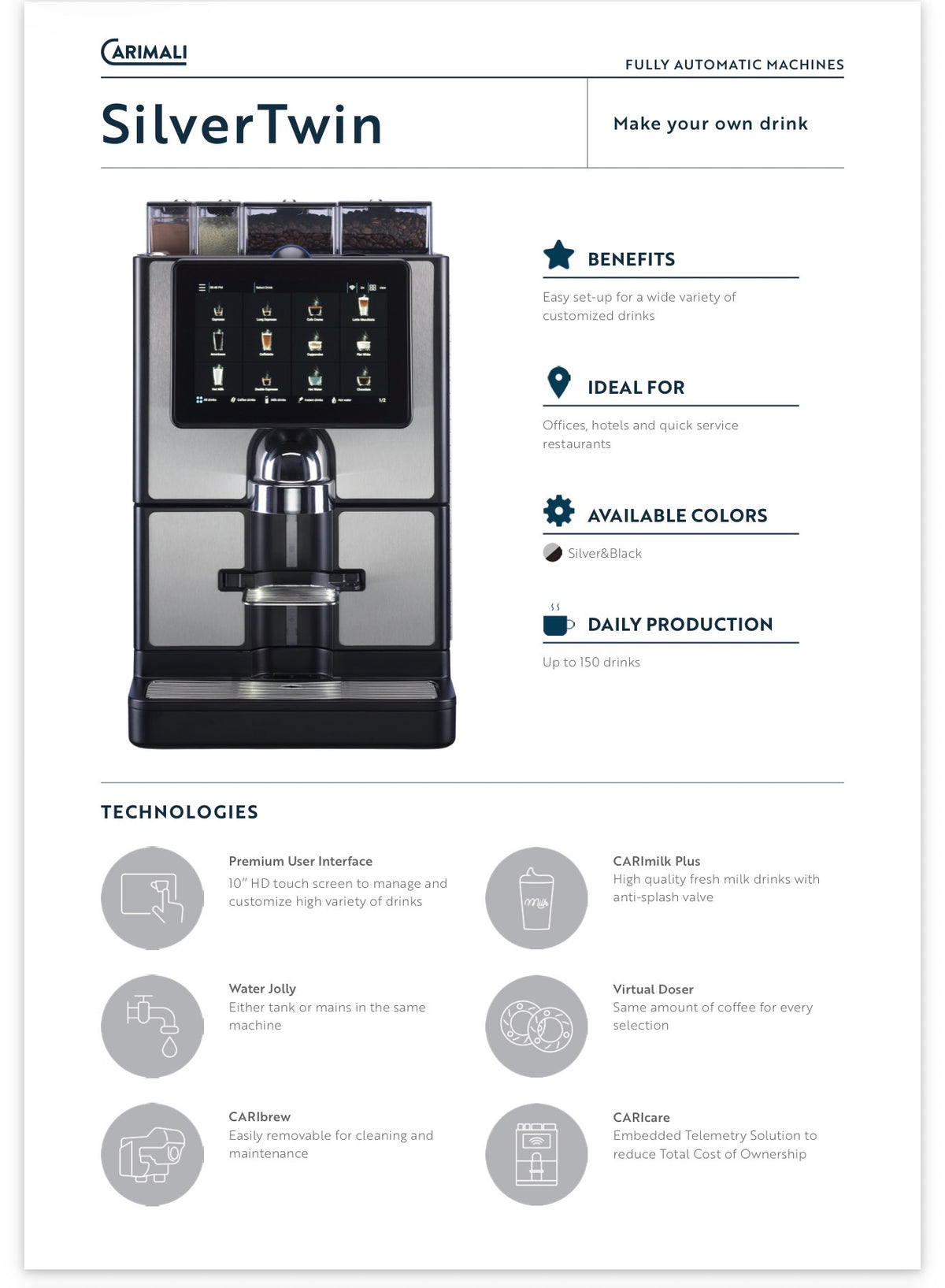 Carimali Silver Twin 220V