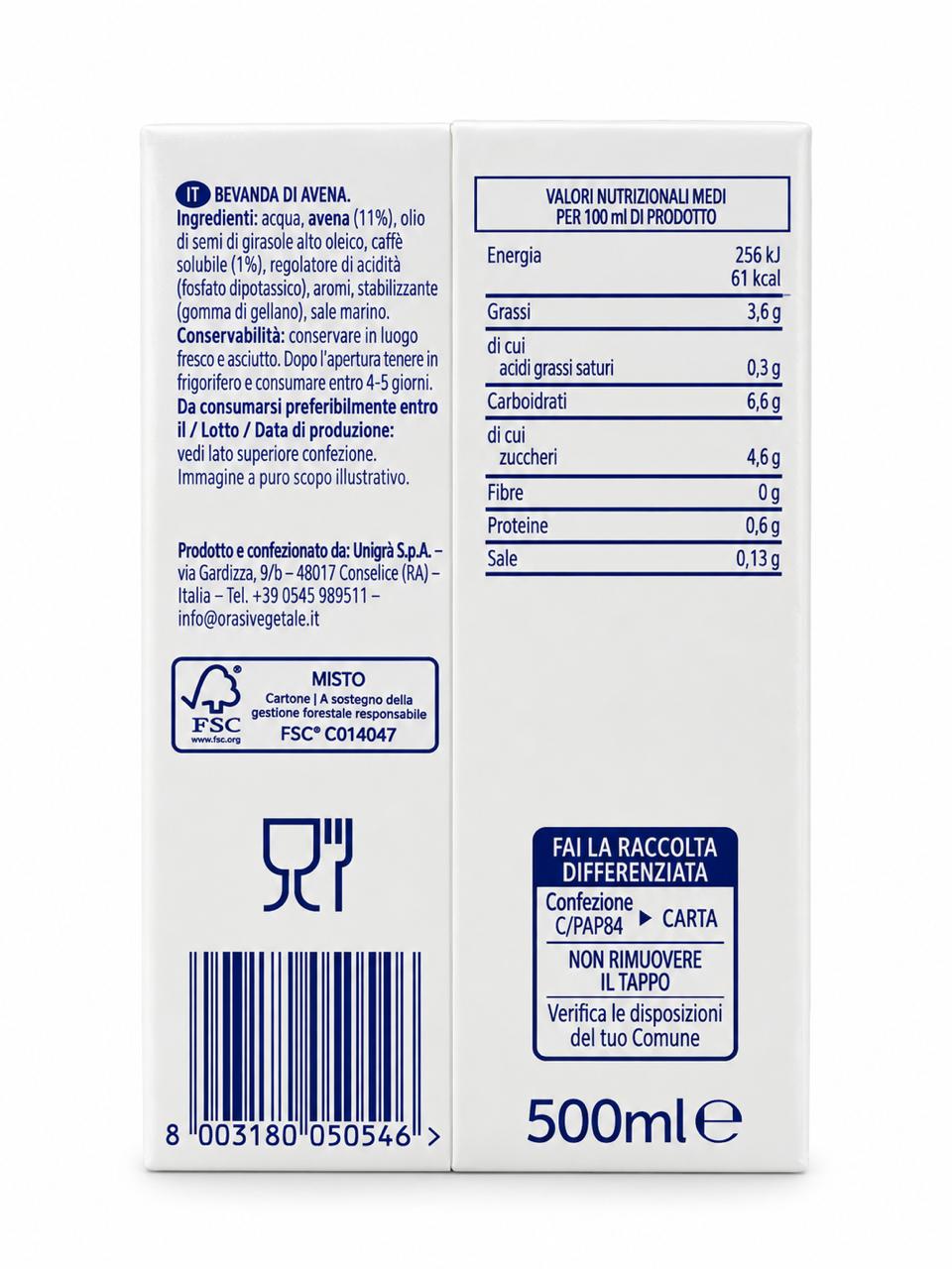 Cappuccino Avena & Café 0,5 L