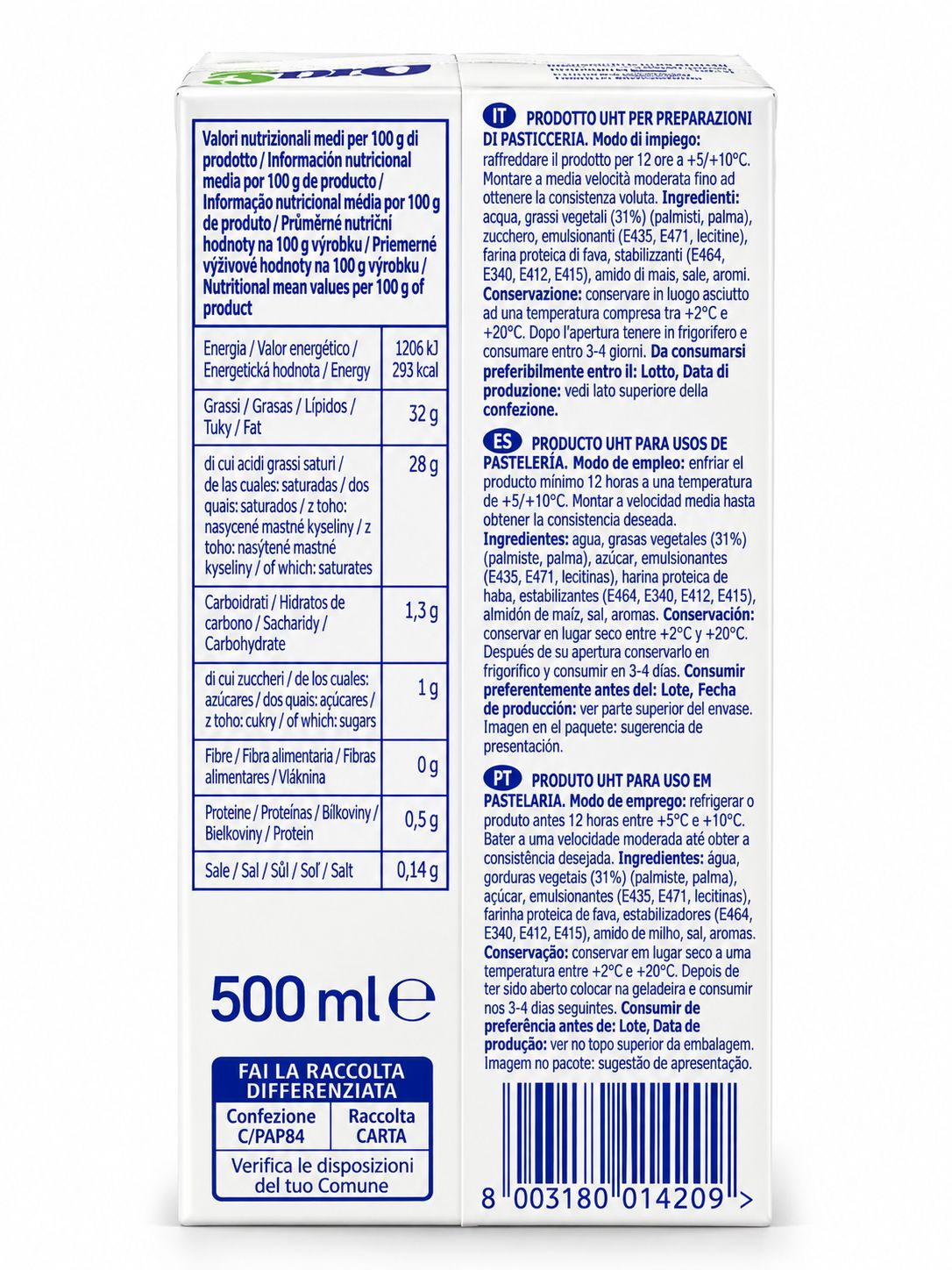 Crema vegetal 0,5L